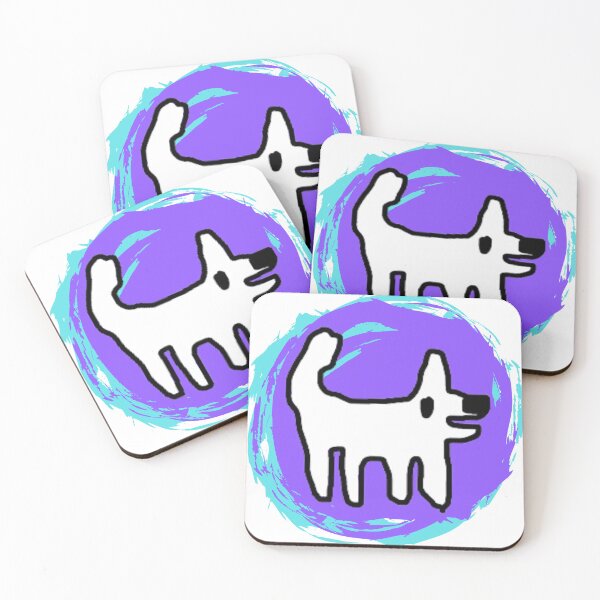 Item preview, Crappy Dog / Happy dog swirly sticker fun designed and sold by TheRubberOnion.