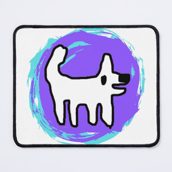 Item preview, Crappy Dog / Happy dog swirly sticker fun designed and sold by TheRubberOnion.