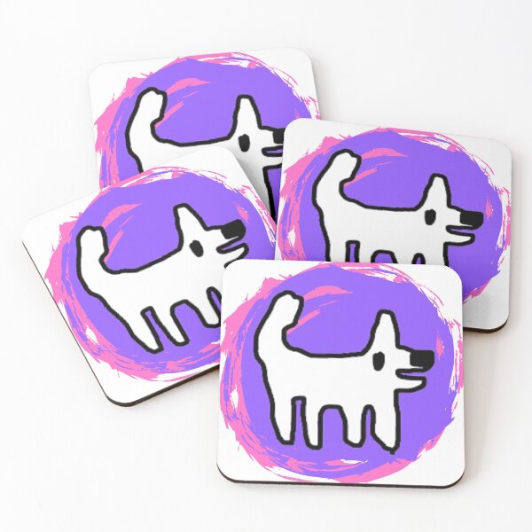 Item preview, Crappy Dog / Happy dog swirly sticker fun designed and sold by TheRubberOnion.