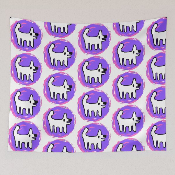Item preview, Crappy Dog / Happy dog swirly sticker fun designed and sold by TheRubberOnion.