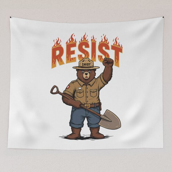 Item preview, Resist Bear Save Our Parks National Forest Service designed and sold by GrulkeNedrow.