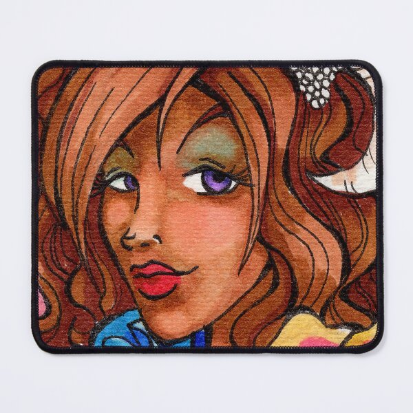 Item preview, Portrait of a Tiefling Wizard designed and sold by OffensiveBard.
