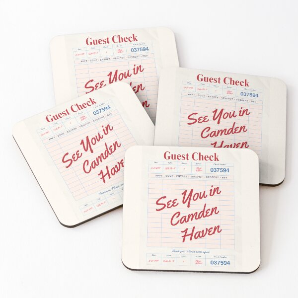 Item preview, See You in Camden Haven - Vintage Diner Guest Check Travel Print designed and sold by RM-Journey.