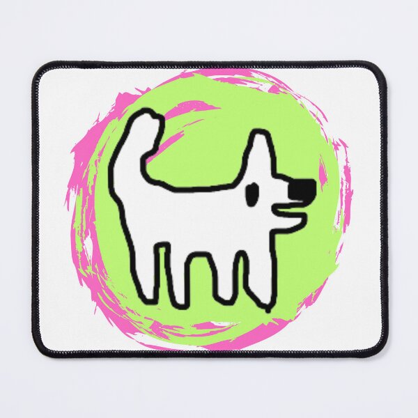 Item preview, Happy dog / Crappy dog - swirly sticker fun designed and sold by TheRubberOnion.