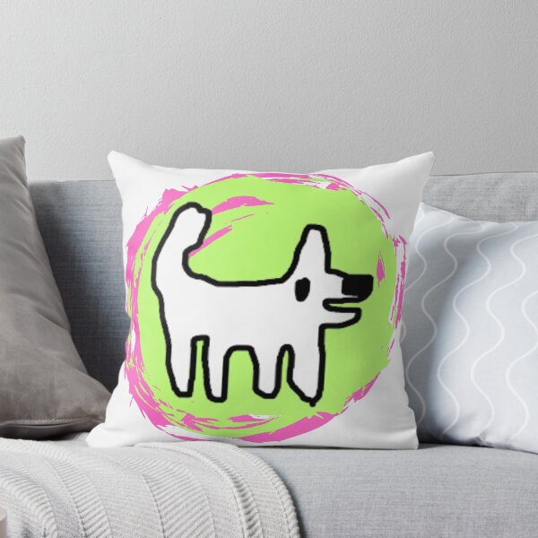 Item preview, Happy dog / Crappy dog - swirly sticker fun designed and sold by TheRubberOnion.