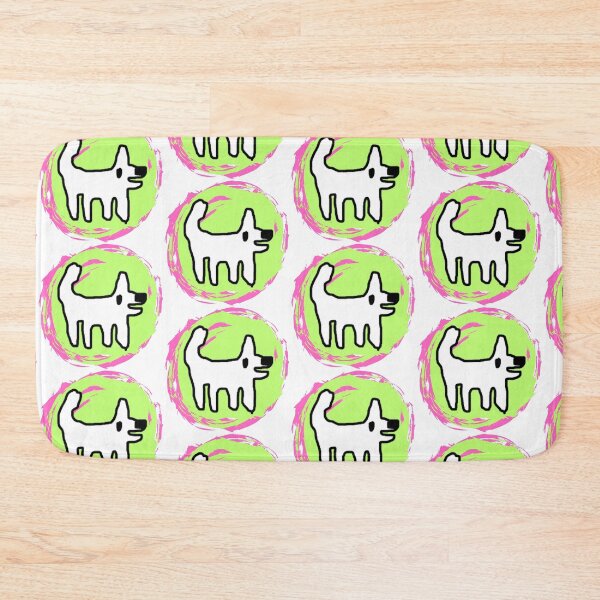 Item preview, Happy dog / Crappy dog - swirly sticker fun designed and sold by TheRubberOnion.