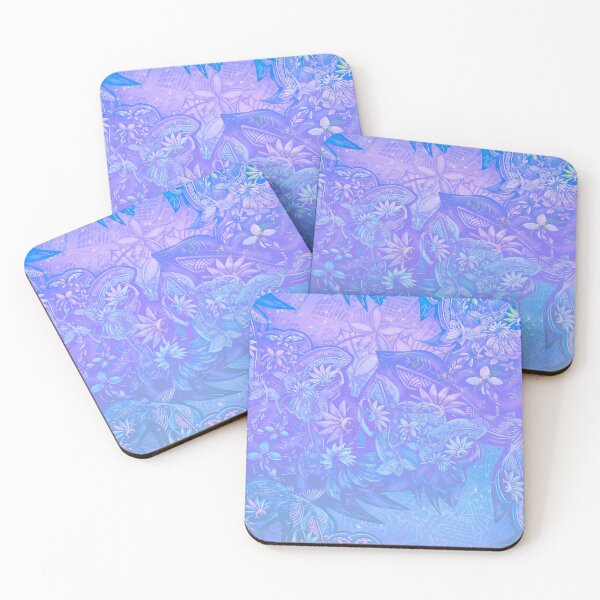 Item preview, Blue Flying Fish Abastract Art Print 3613 designed and sold by sunnthreads.