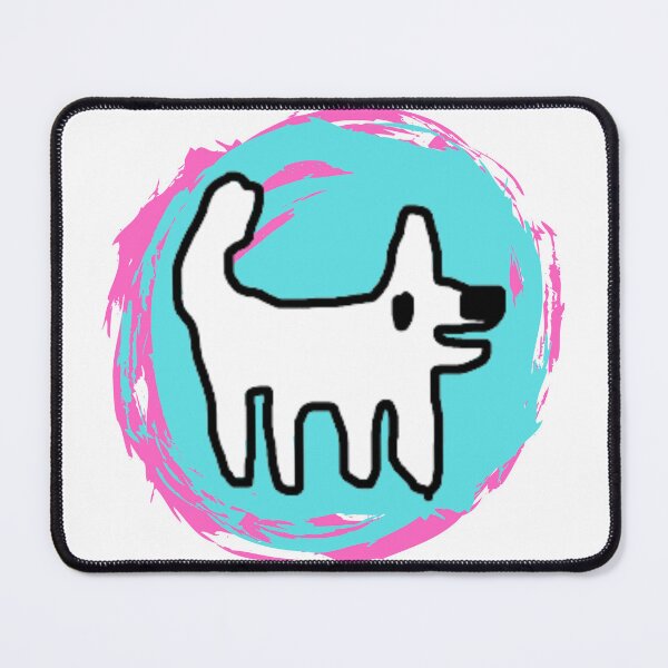 Item preview, Happy dog / Crappy dog - swirly sticker fun designed and sold by TheRubberOnion.