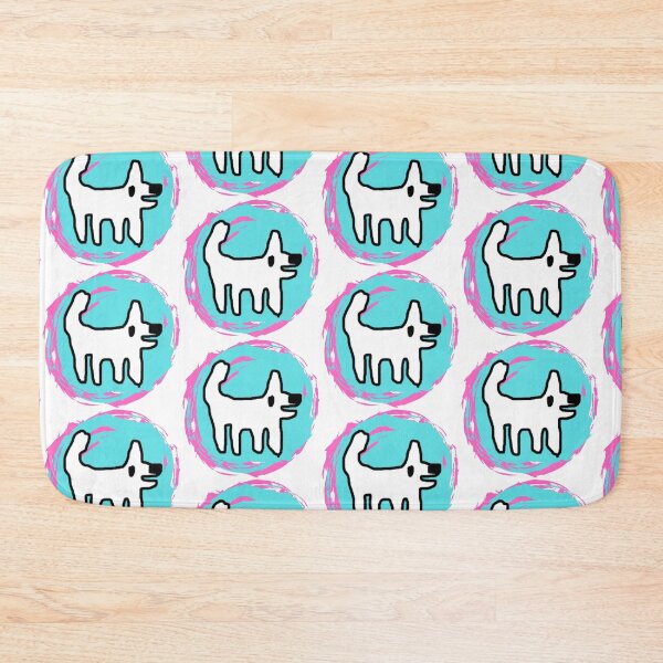 Item preview, Happy dog / Crappy dog - swirly sticker fun designed and sold by TheRubberOnion.