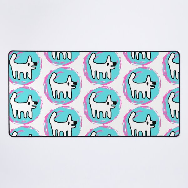Item preview, Happy dog / Crappy dog - swirly sticker fun designed and sold by TheRubberOnion.