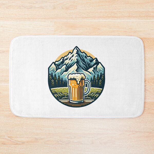 Item preview, mountain peaks beer Alps designed and sold by Slowerblue.