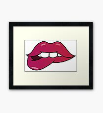 Lips Framed Print