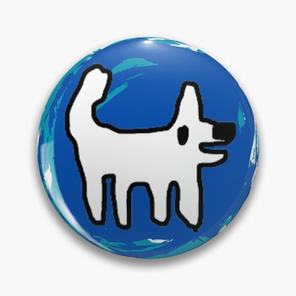 Item preview, Happy dog / Crappy dog - swirly sticker fun designed and sold by TheRubberOnion.