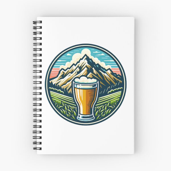 Item preview, mountain peaks beer Alps designed and sold by Slowerblue.