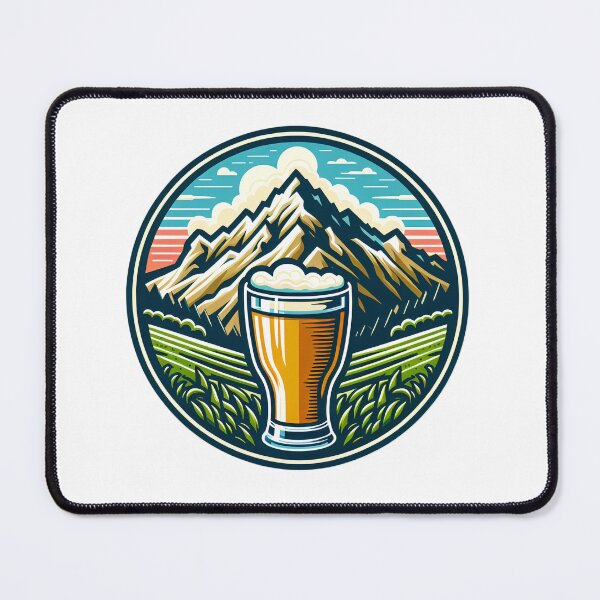Item preview, mountain peaks beer Alps designed and sold by Slowerblue.