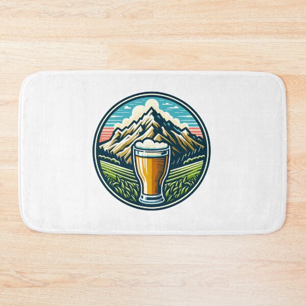 Item preview, mountain peaks beer Alps designed and sold by Slowerblue.