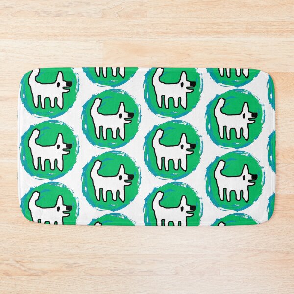 Item preview, Happy dog / Crappy dog - swirly sticker fun designed and sold by TheRubberOnion.