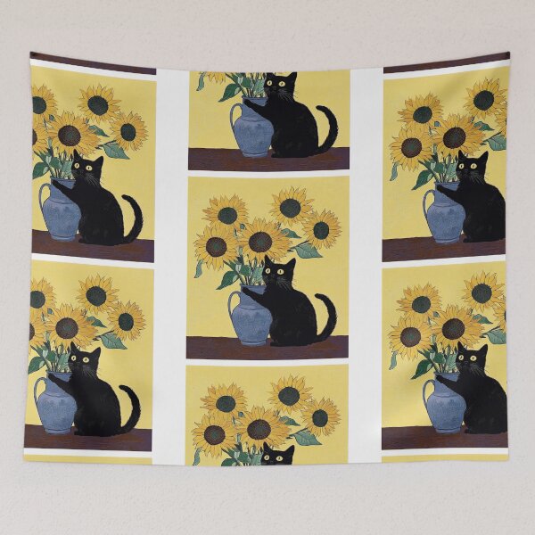 Item preview, Floral arranging cat designed and sold by MendaciousMina.