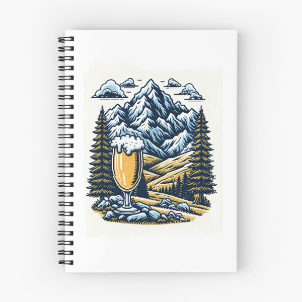 Item preview, mountain peaks beer Alps designed and sold by Slowerblue.