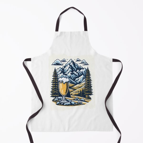 Item preview, mountain peaks beer Alps designed and sold by Slowerblue.