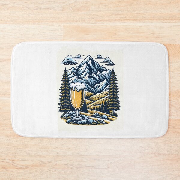 Item preview, mountain peaks beer Alps designed and sold by Slowerblue.