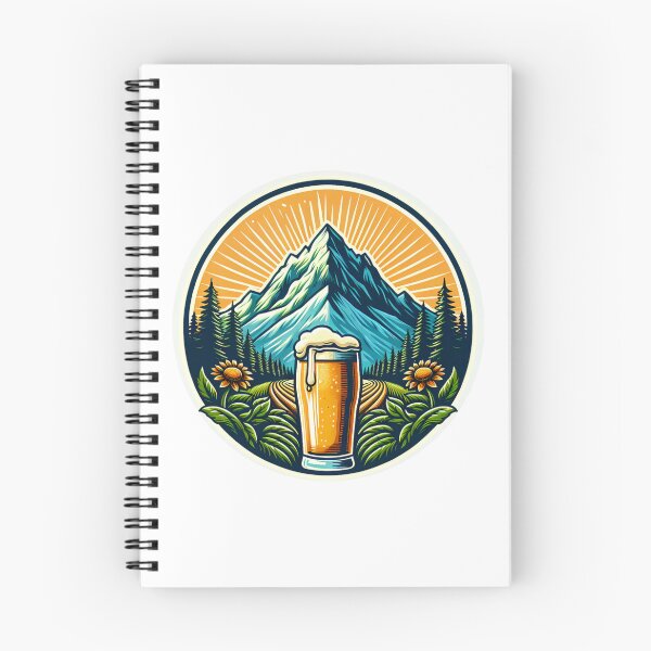Item preview, mountain peaks beer Alps designed and sold by Slowerblue.