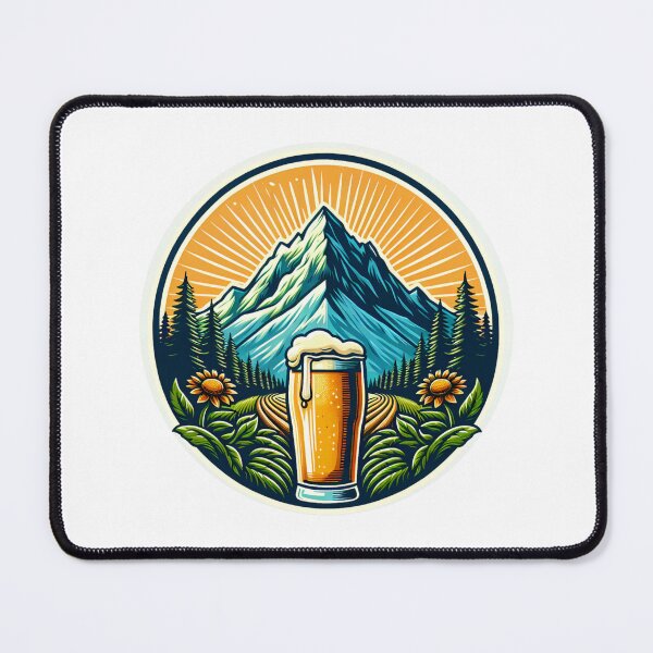 Item preview, mountain peaks beer Alps designed and sold by Slowerblue.