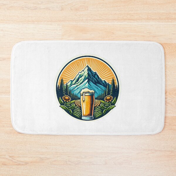 Item preview, mountain peaks beer Alps designed and sold by Slowerblue.