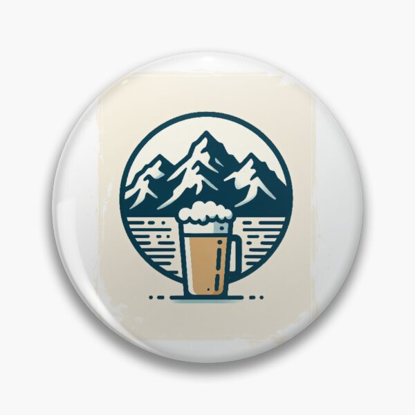Item preview, mountain peaks beer Alps designed and sold by Slowerblue.