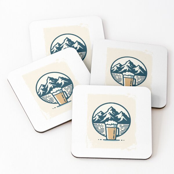 Item preview, mountain peaks beer Alps designed and sold by Slowerblue.