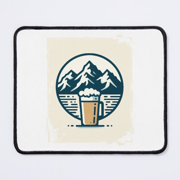 Item preview, mountain peaks beer Alps designed and sold by Slowerblue.