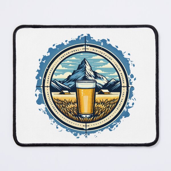 Item preview, mountain peaks beer Alps designed and sold by Slowerblue.