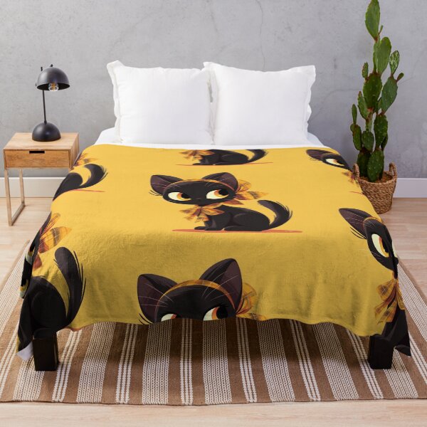 Item preview, Retro Black cat designed and sold by MendaciousMina.