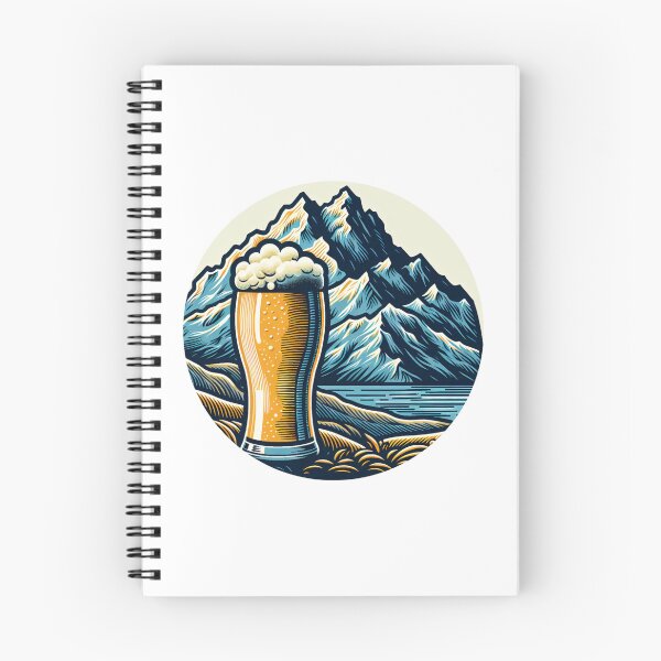 Item preview, mountain peaks beer Alps designed and sold by Slowerblue.