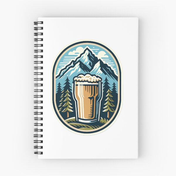 Item preview, mountain peaks beer Alps designed and sold by Slowerblue.