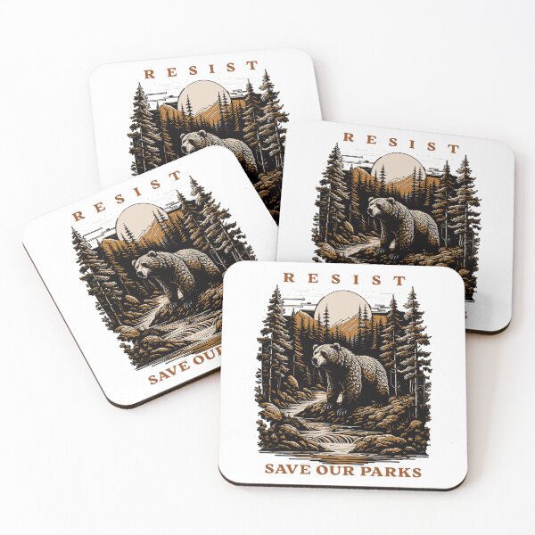 Item preview, Resist Save Our Parks US Bear Nature designed and sold by GrulkeNedrow.