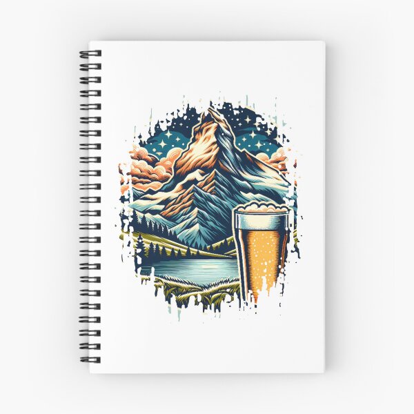 Item preview, mountain peaks beer Alps designed and sold by Slowerblue.