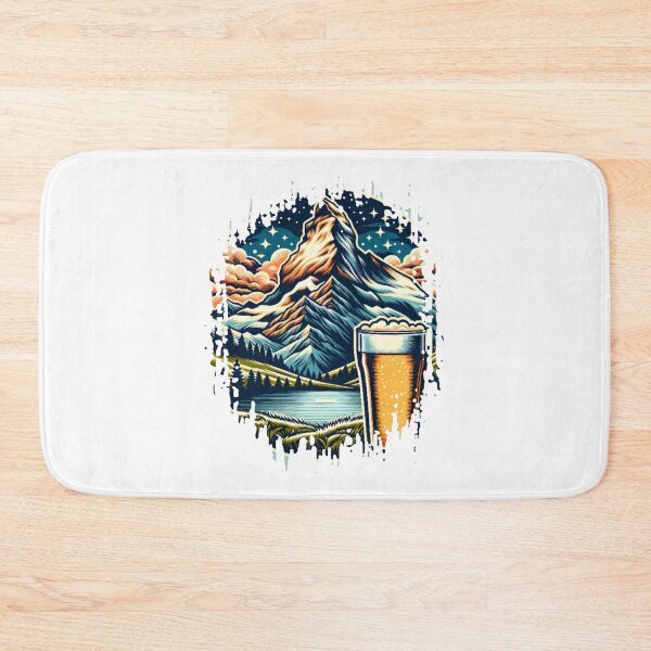 Item preview, mountain peaks beer Alps designed and sold by Slowerblue.