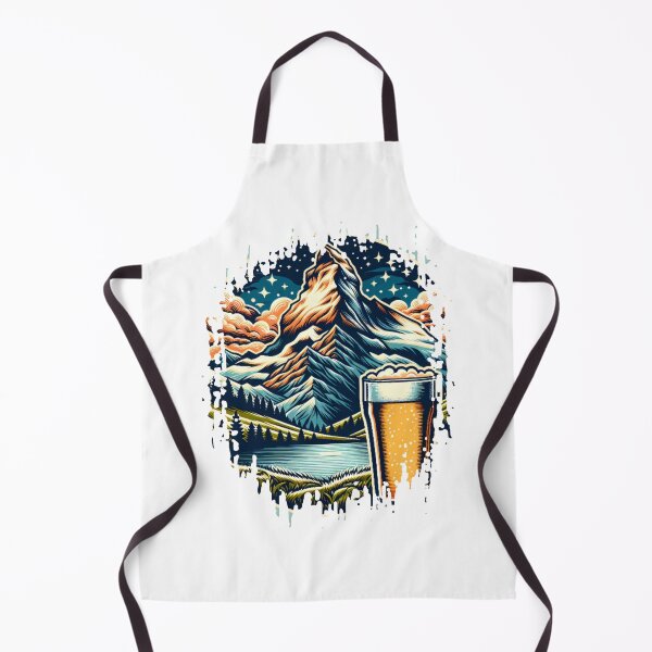 Item preview, mountain peaks beer Alps designed and sold by Slowerblue.