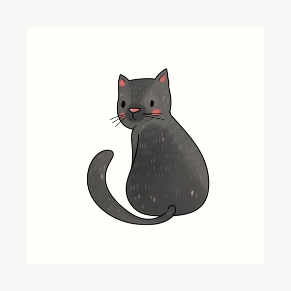 Aperçu de l'œuvre Le chat noir créée et vendue par myFox.