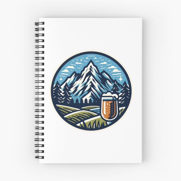 Item preview, mountain peaks beer Alps designed and sold by Slowerblue.