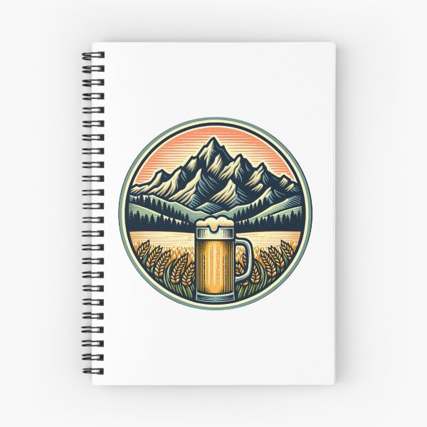 Item preview, mountain peaks beer Alps designed and sold by Slowerblue.