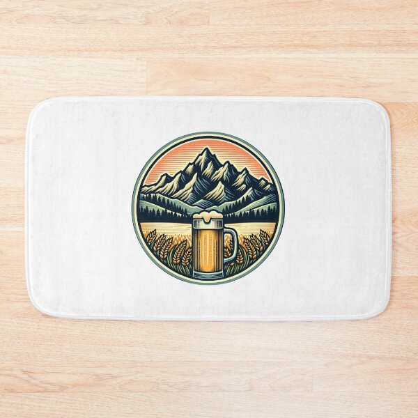Item preview, mountain peaks beer Alps designed and sold by Slowerblue.