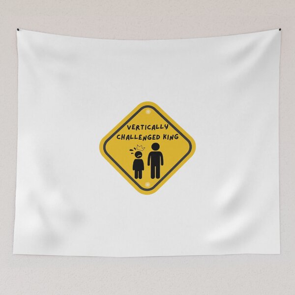 Item preview, Warning: Vertically Challenged King designed and sold by PlumTreeDesign.