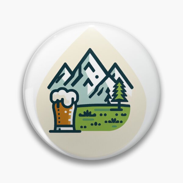 Item preview, mountain peaks beer Alps designed and sold by Slowerblue.