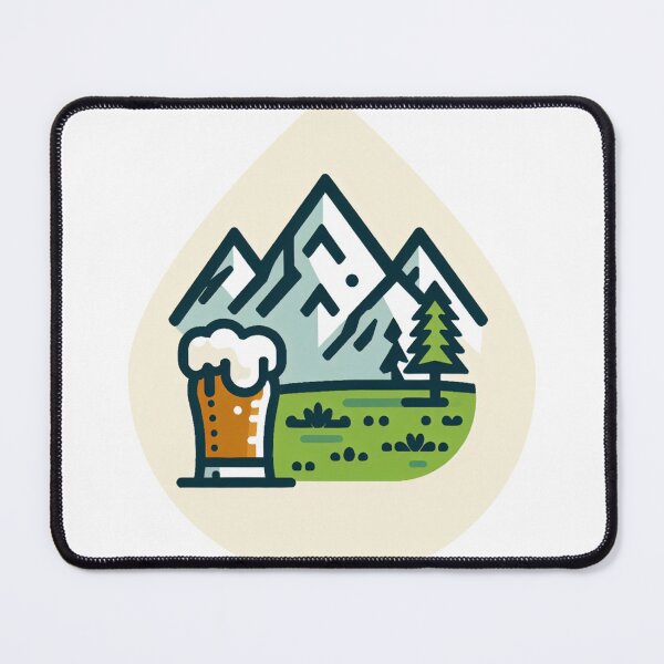 Item preview, mountain peaks beer Alps designed and sold by Slowerblue.