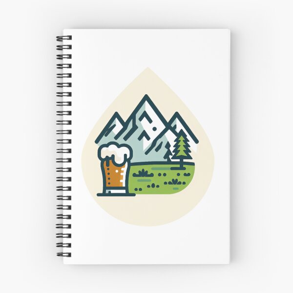 Item preview, mountain peaks beer Alps designed and sold by Slowerblue.