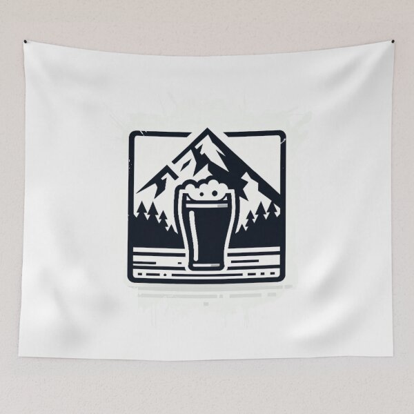 Item preview, mountain peaks beer Alps designed and sold by Slowerblue.