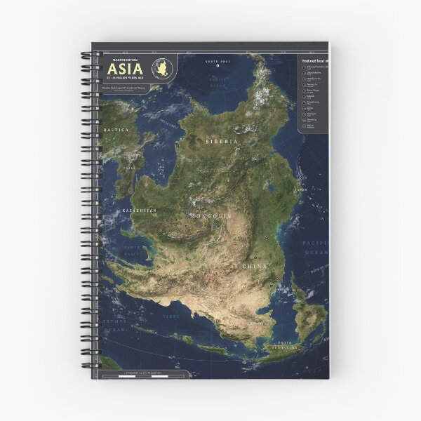 Item preview, Map of Maastrichtian Asia: 72 - 66 million years ago designed and sold by CarlAugustW.