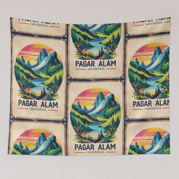 Item preview, Pagar Alam Indonesia Vintage Travel Tourism designed and sold by TravelersGems.